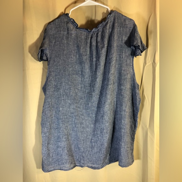 Linen/Rayon Top - Picture 3 of 8